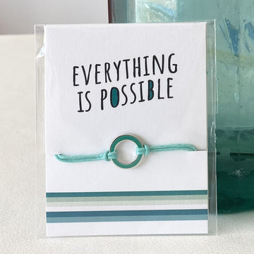 Everything is possible Coral and Mint
